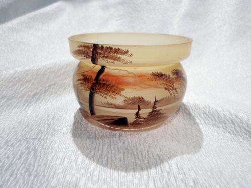 Handpainted small ball Vase - Magnificent piece - Really Special - Bid Now!!